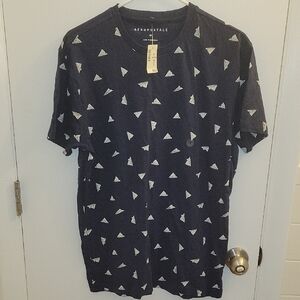 Aeropostale Men's Navy Blue Graphic T-Shirt